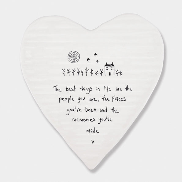 Heart coaster Best things are people you love