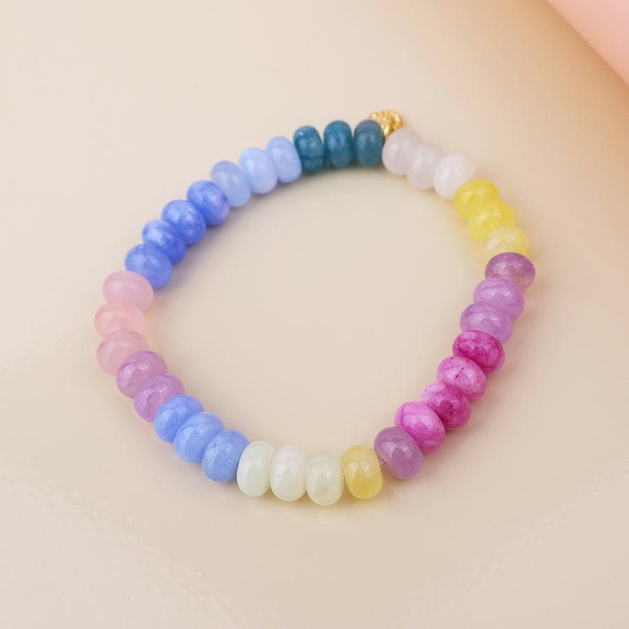 Pastel Brights Rainbow Stone Bracelet
