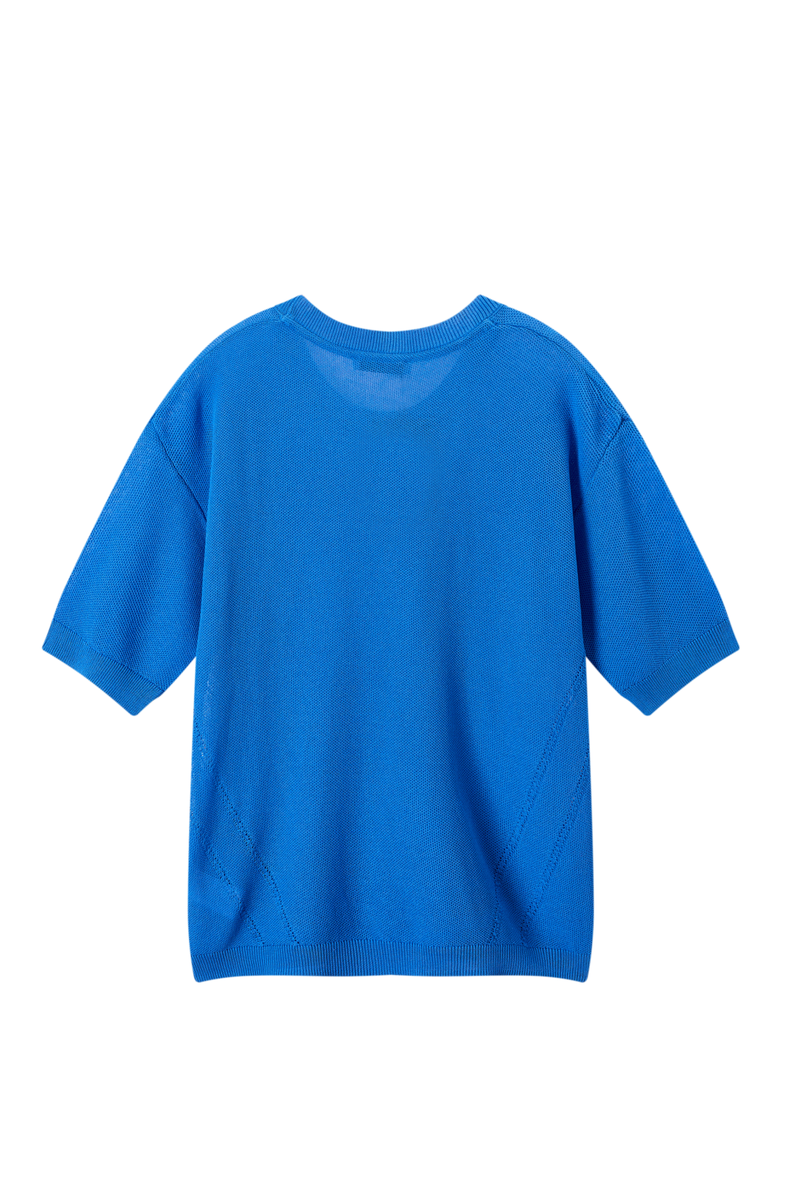 Lara-L-11-T Sleeveless Knitted Top Blue