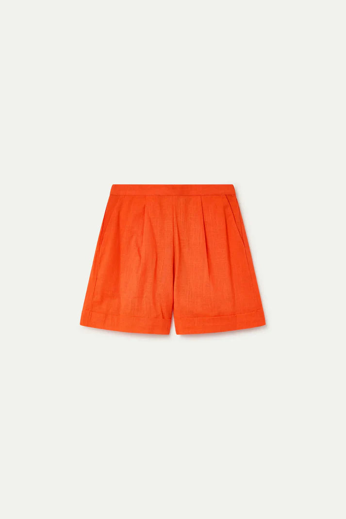 Cotton Orange Shorts
