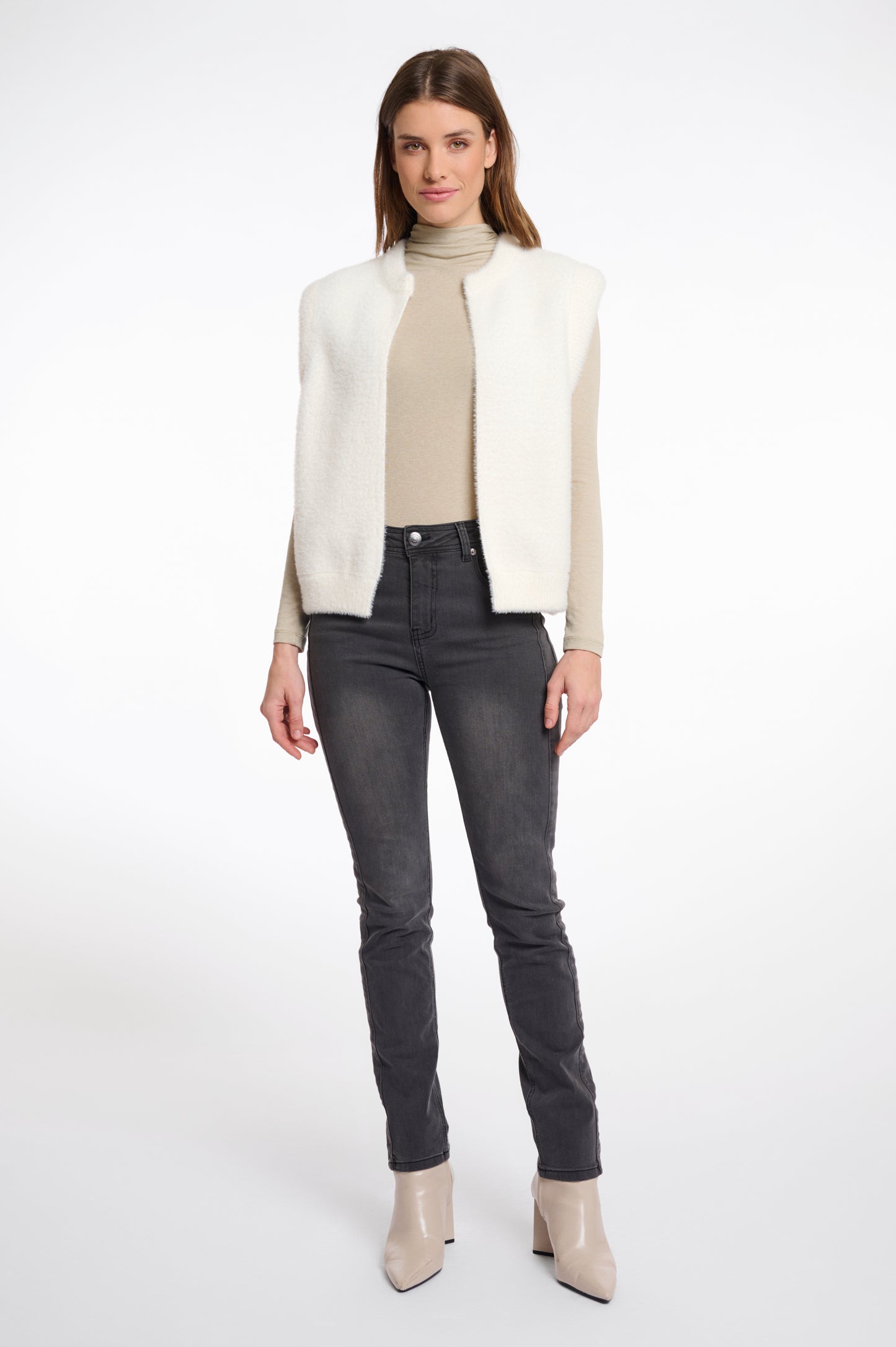 Elona Waistcoat Snow White