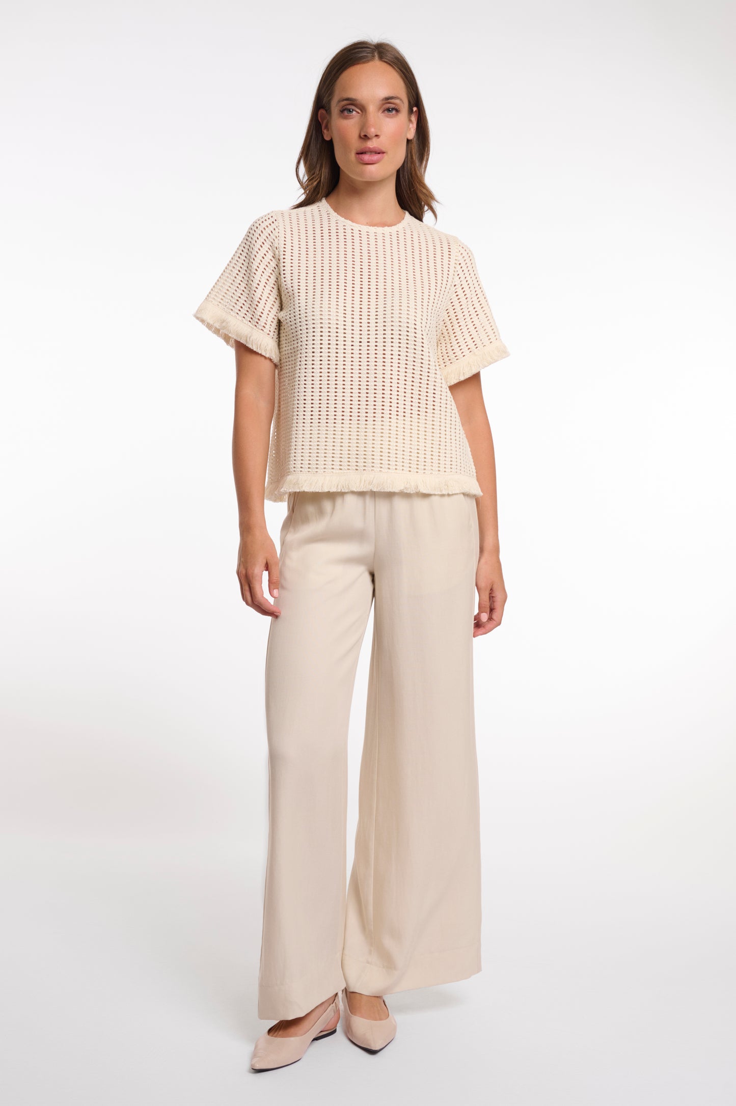 Flora Short Sleeve Top Birch