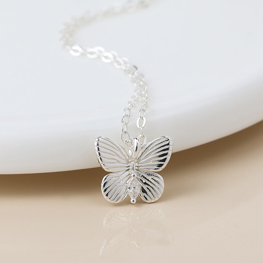 Sterling Silver Butterfly Necklace