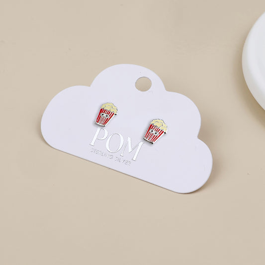 Sterling Silver Popcorn Studs