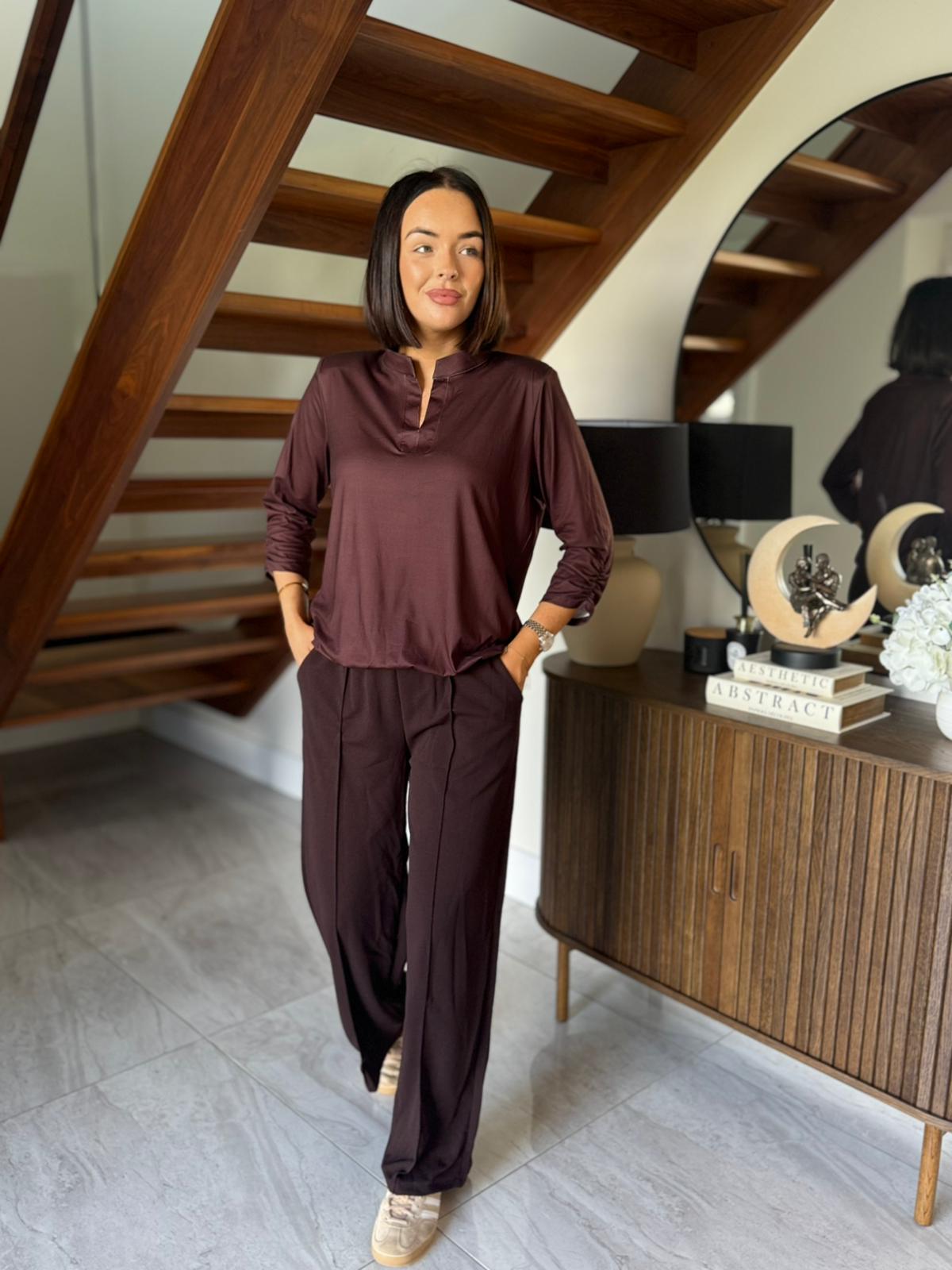 Selani Top Brown