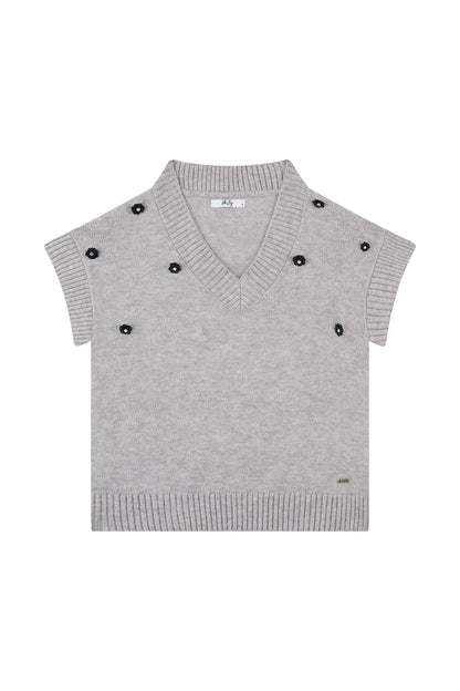 Alyssa-L-10-O Soft Knitted Vest