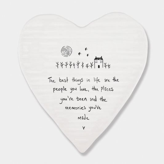 Heart coaster Best things are people you love