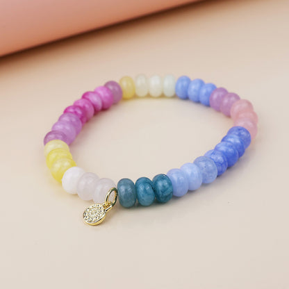 Pastel Brights Rainbow Stone Bracelet