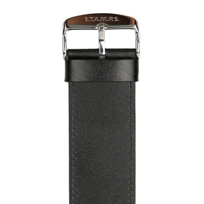 S.T.A.M.P.S. Watch Strap - Classic Leather Black