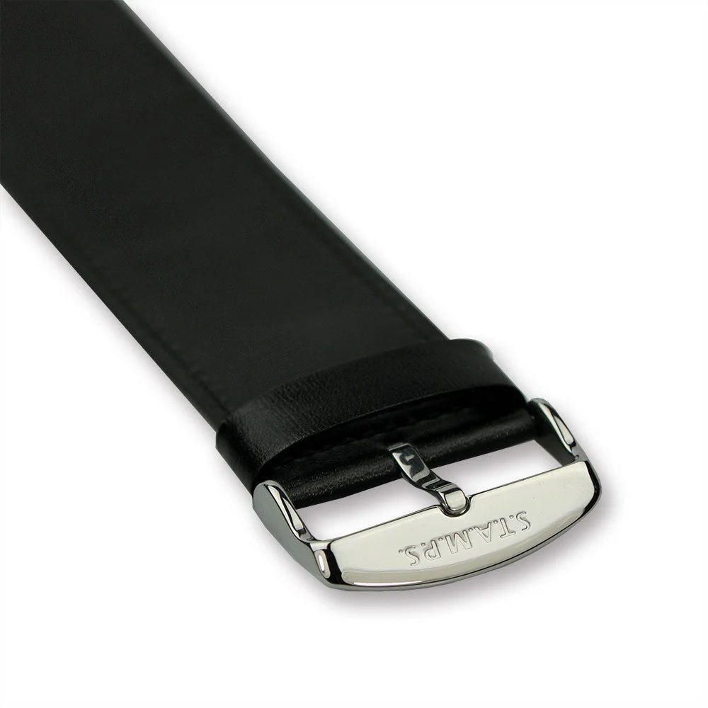 S.T.A.M.P.S. Watch Strap - Classic Leather Black