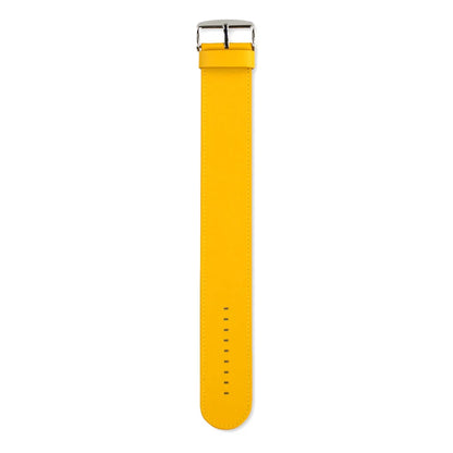 S.T.A.M.P.S. Watch Strap - Classic Leather Yellow Pantone