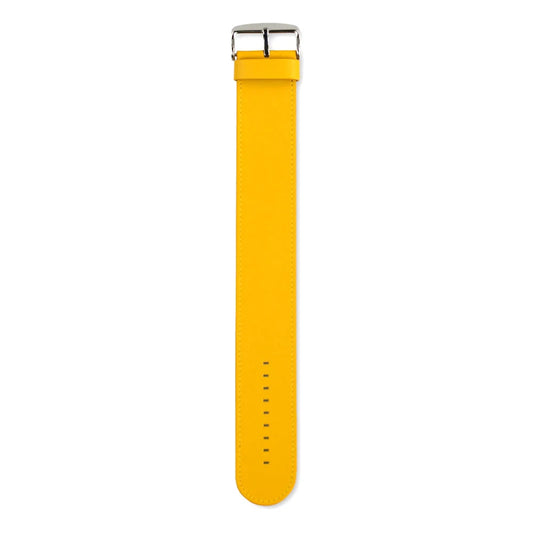 S.T.A.M.P.S. Watch Strap - Classic Leather Yellow Pantone