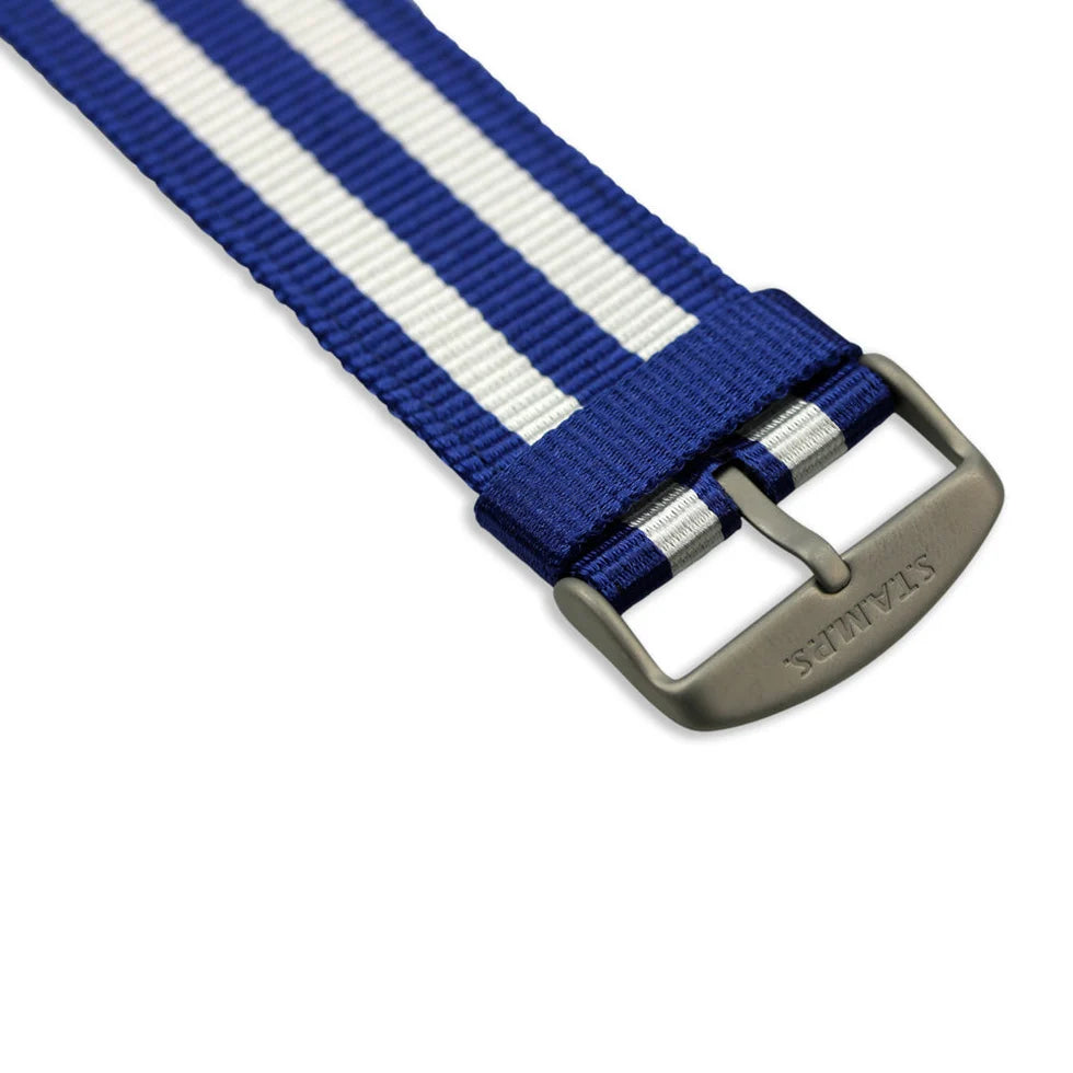 S.T.A.M.P.S. Watch Strap - Stripes Blue