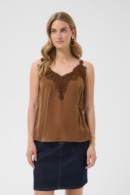 CRAnna Top Friar Brown