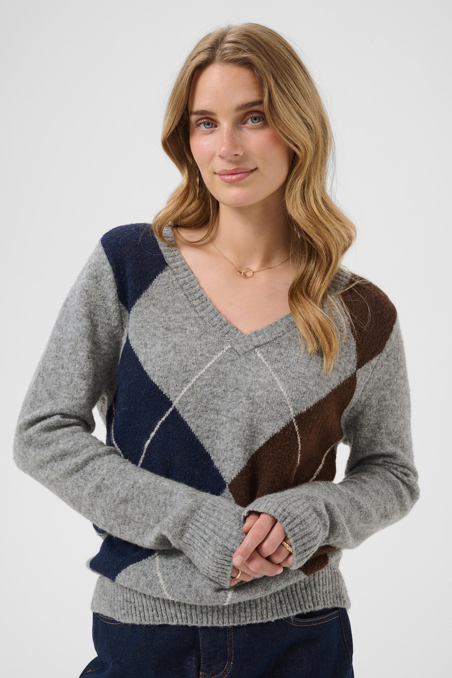 CRHope Knit Pullover Grey Melange