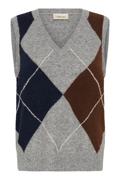 CRHope Knit Slipover Grey Melange