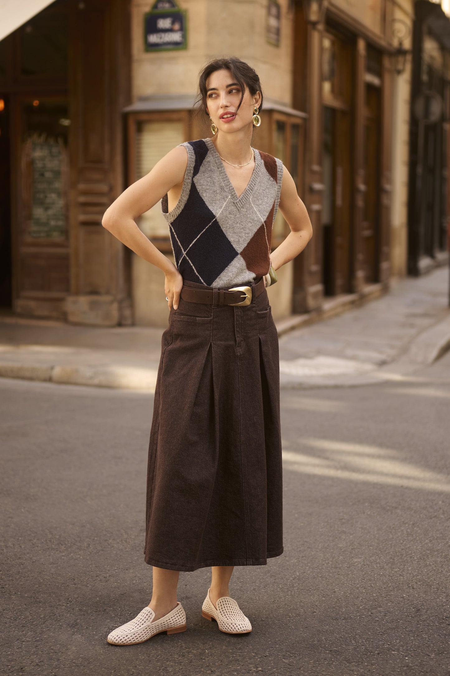 CRHope Knit Slipover Grey Melange