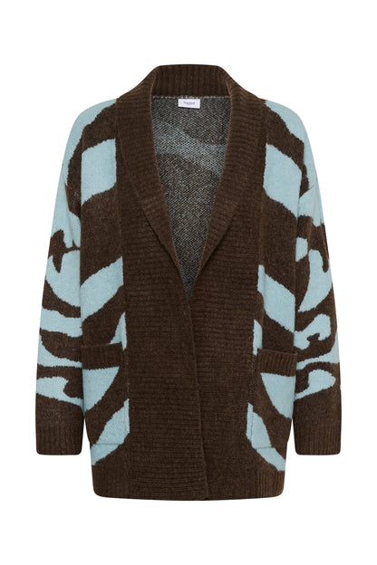 MallieSZ Open Cardigan Dark Earth