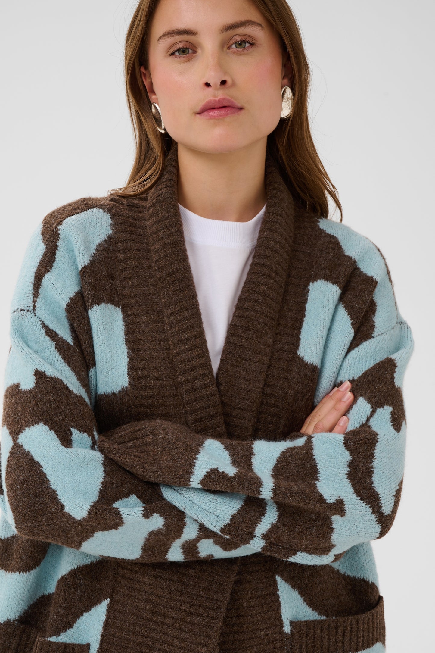 MallieSZ Open Cardigan Dark Earth