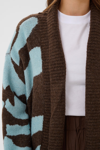 MallieSZ Open Cardigan Dark Earth