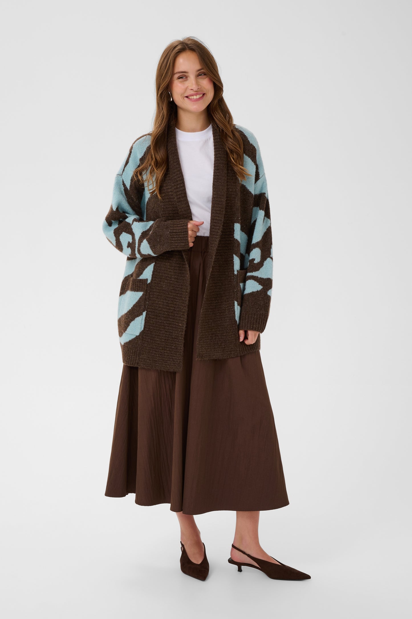 MallieSZ Open Cardigan Dark Earth