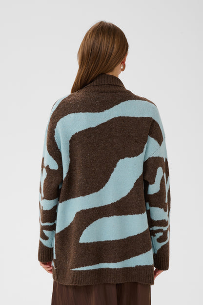 MallieSZ Open Cardigan Dark Earth