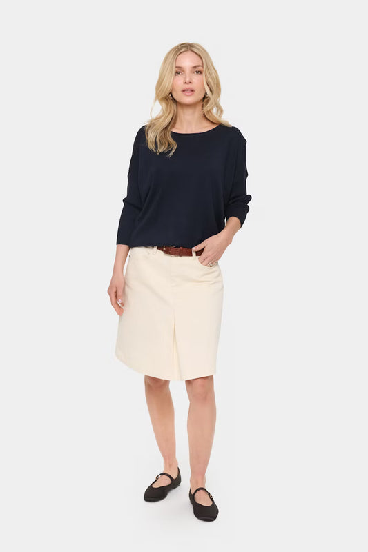 MilaSZ R-Neck Pullover Nigh Sky