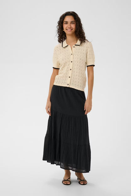 RonetteSZ Polo Cardigan Style Turtledove Top