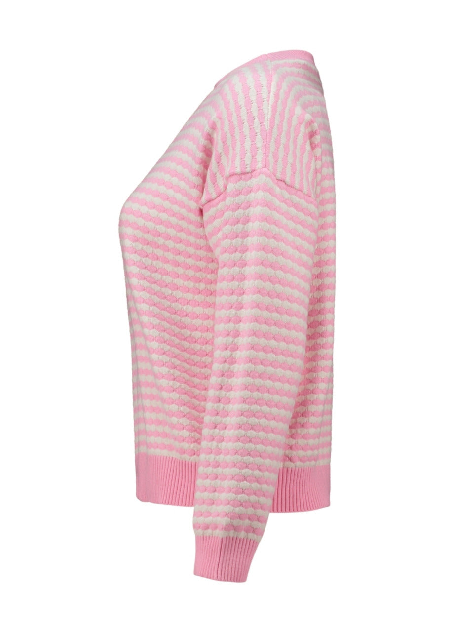 Off White/Pink Candy Sweatshirt