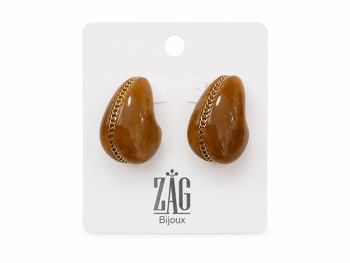 Dallol Earrings Coffee
