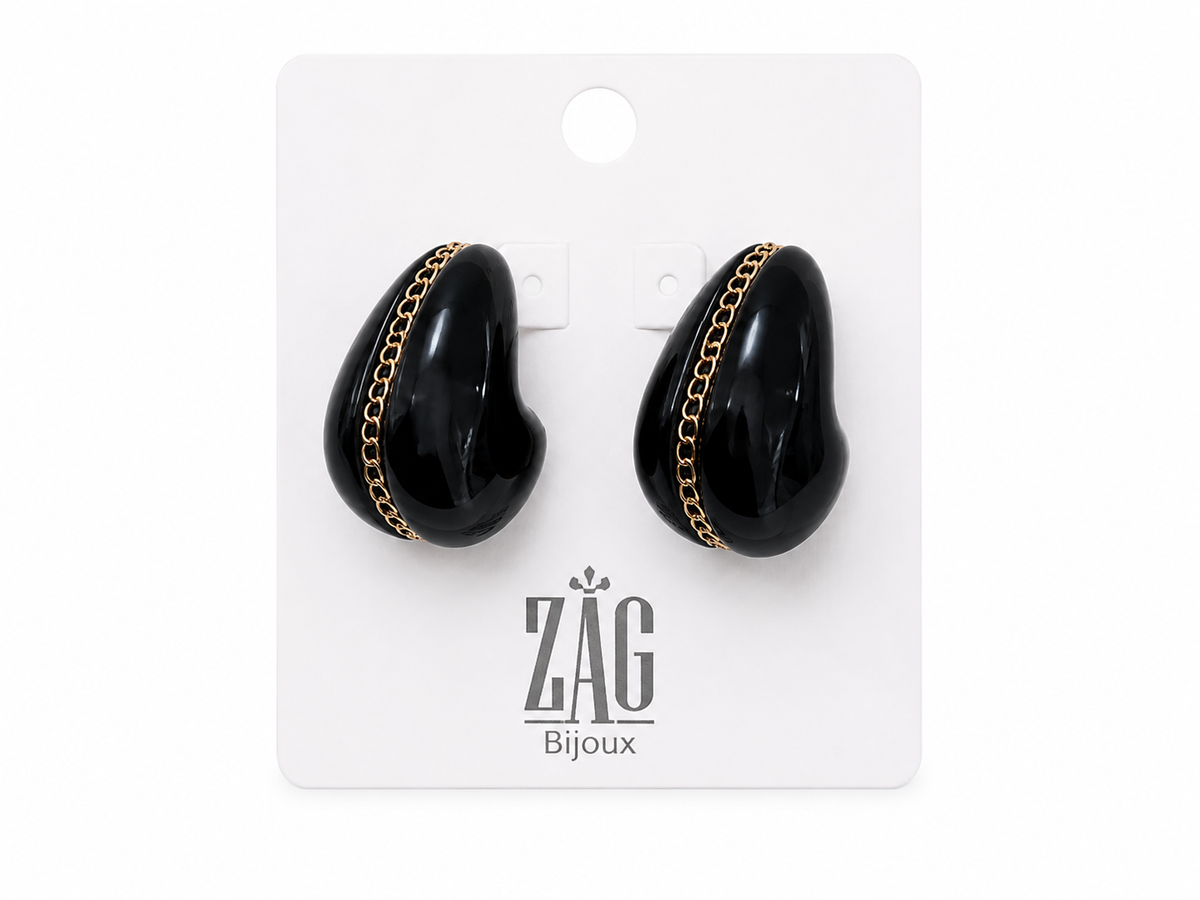 Dallol Earrings Black