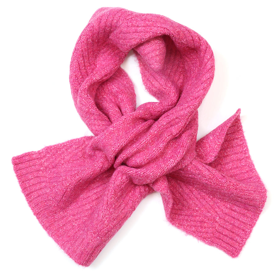 Charlotte Magenta Herringbone Pull Through Scarf