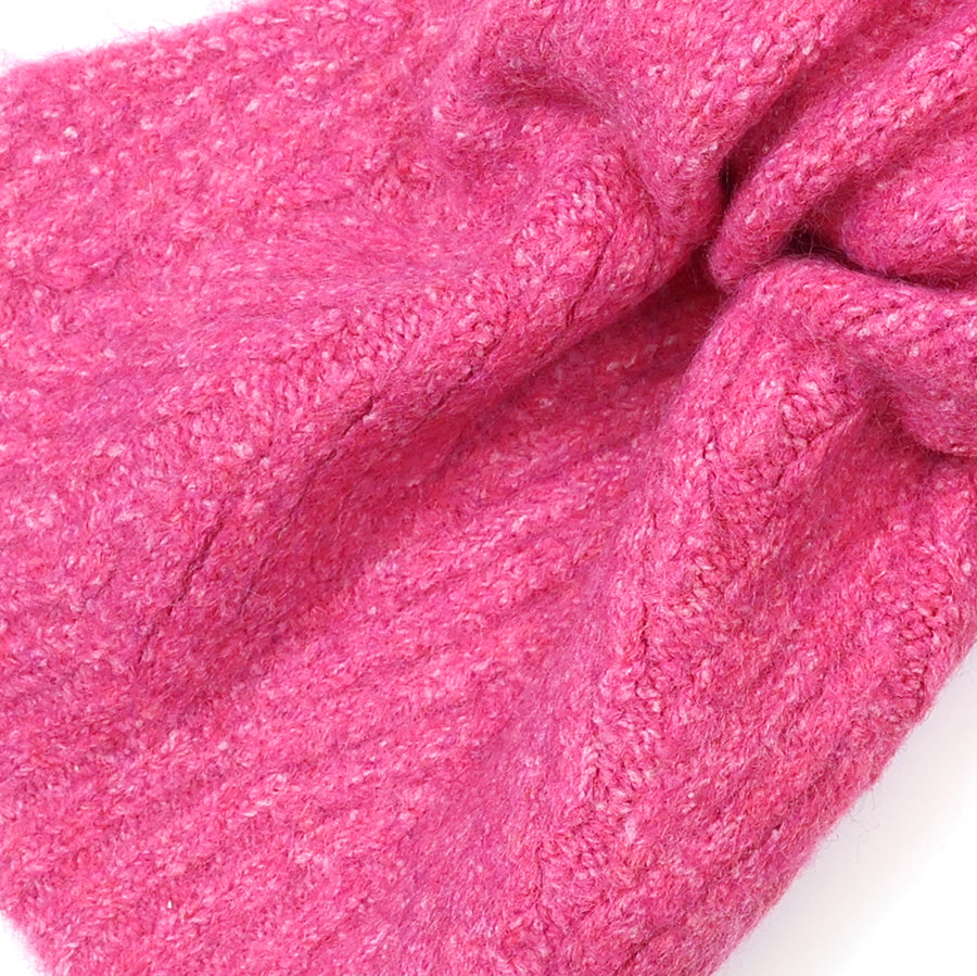 Charlotte Magenta Herringbone Pull Through Scarf