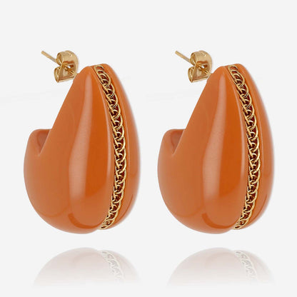 Dallol Earrings Orange