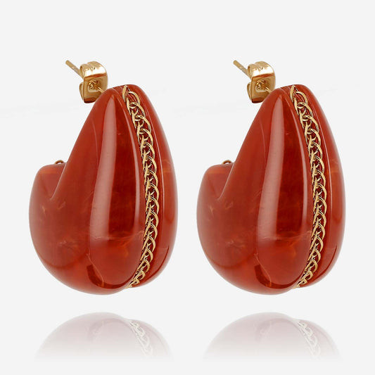 Dallol Earrings Red