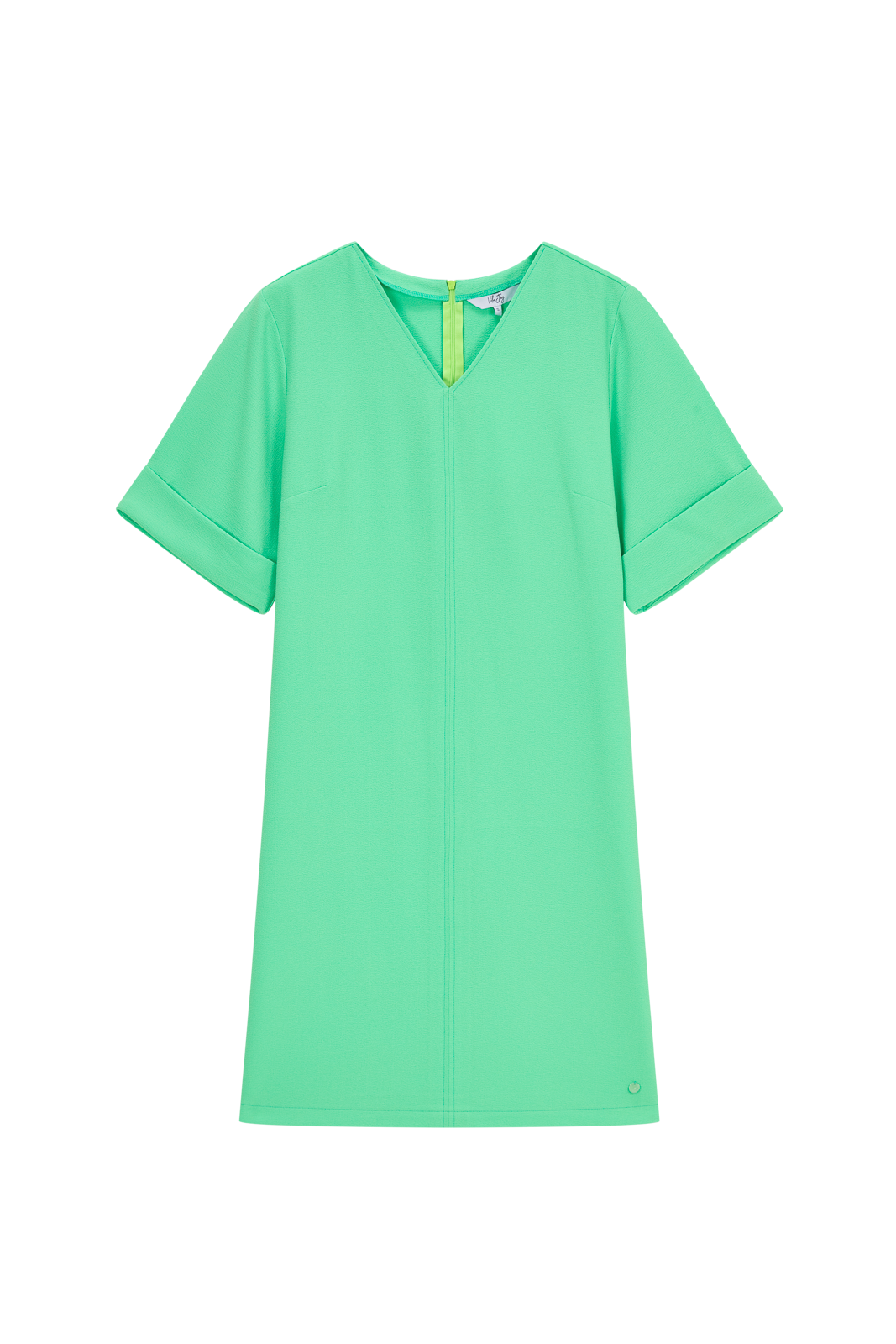 Antonia-L-51-W Green Dress