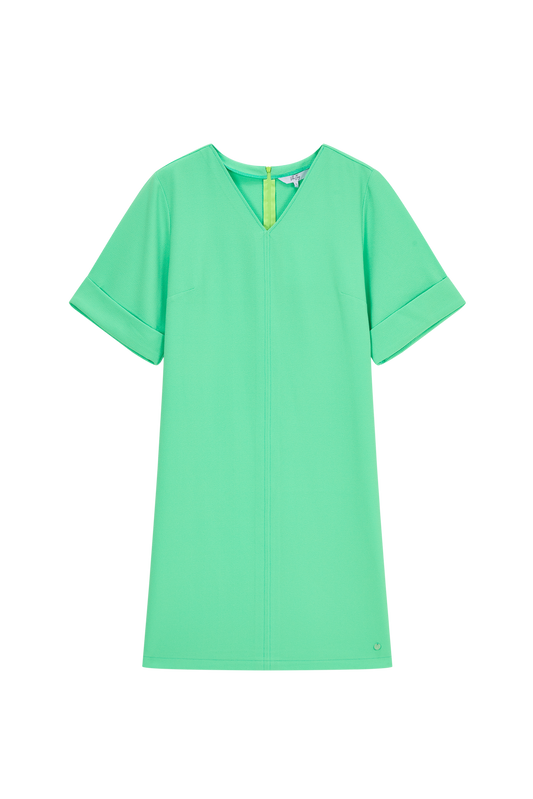 Antonia-L-51-W Green Dress