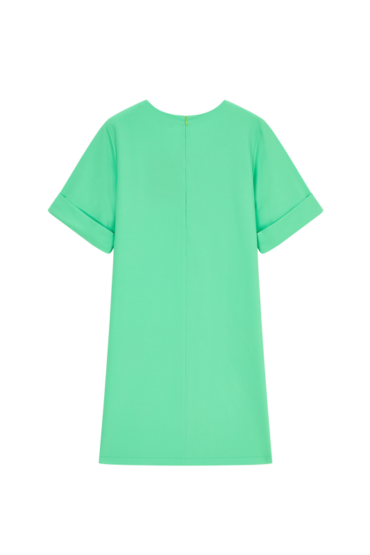 Antonia-L-51-W Green Dress