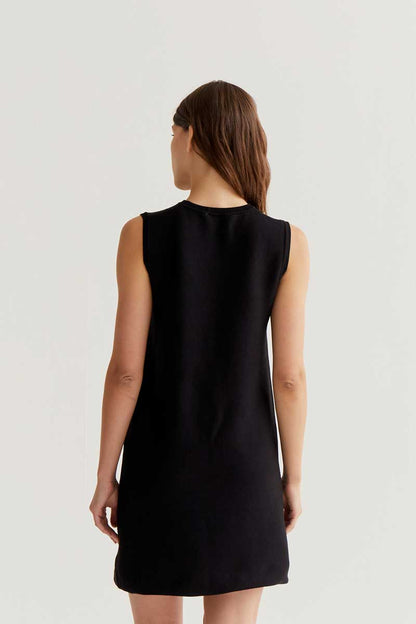 CF Short Black Fine Knit Dress