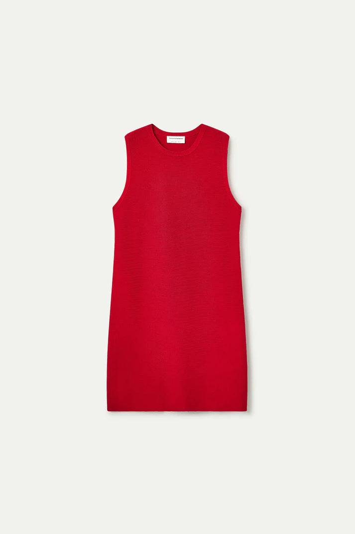 CF Short Red Fine Knit Dress