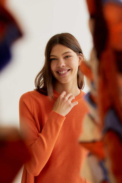 CF Orange Flared Jumper