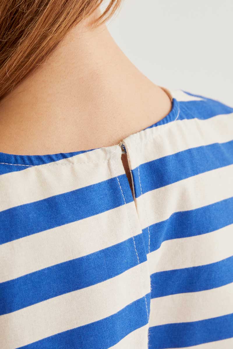 CF Blue Stripe Cropped Top