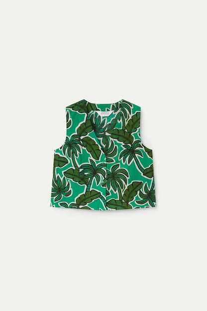CF Vest with Palm Tree Print