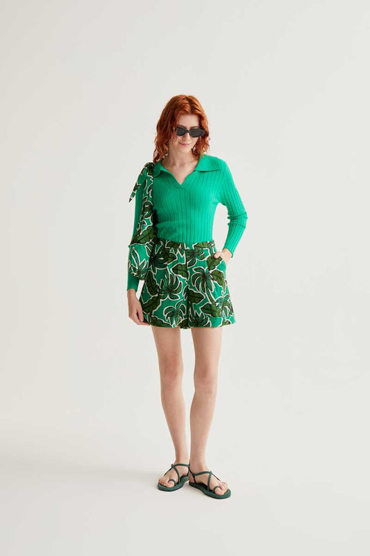 CF Palm Tree Print Shorts