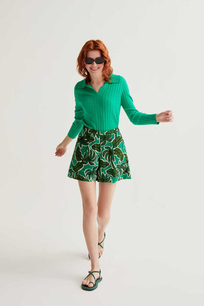 CF Palm Tree Print Shorts