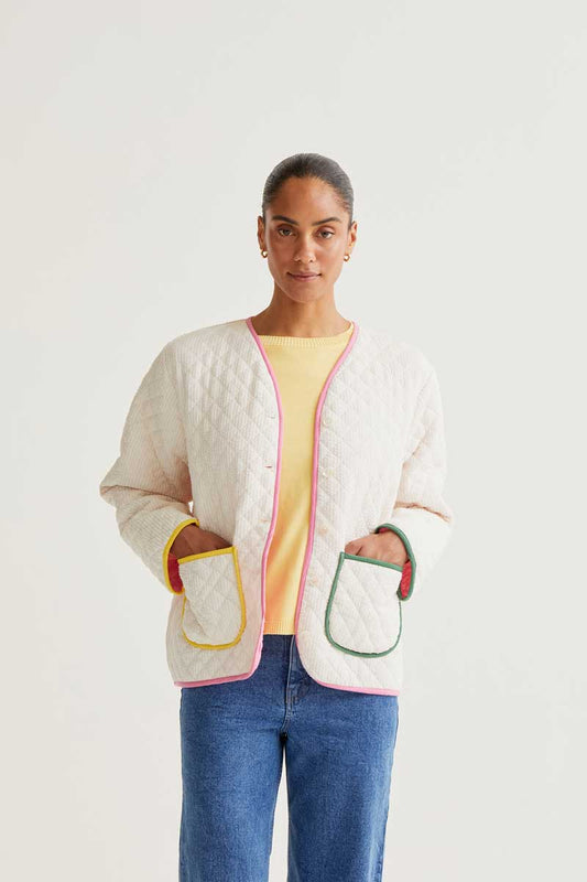 CF White Boxy Jacket