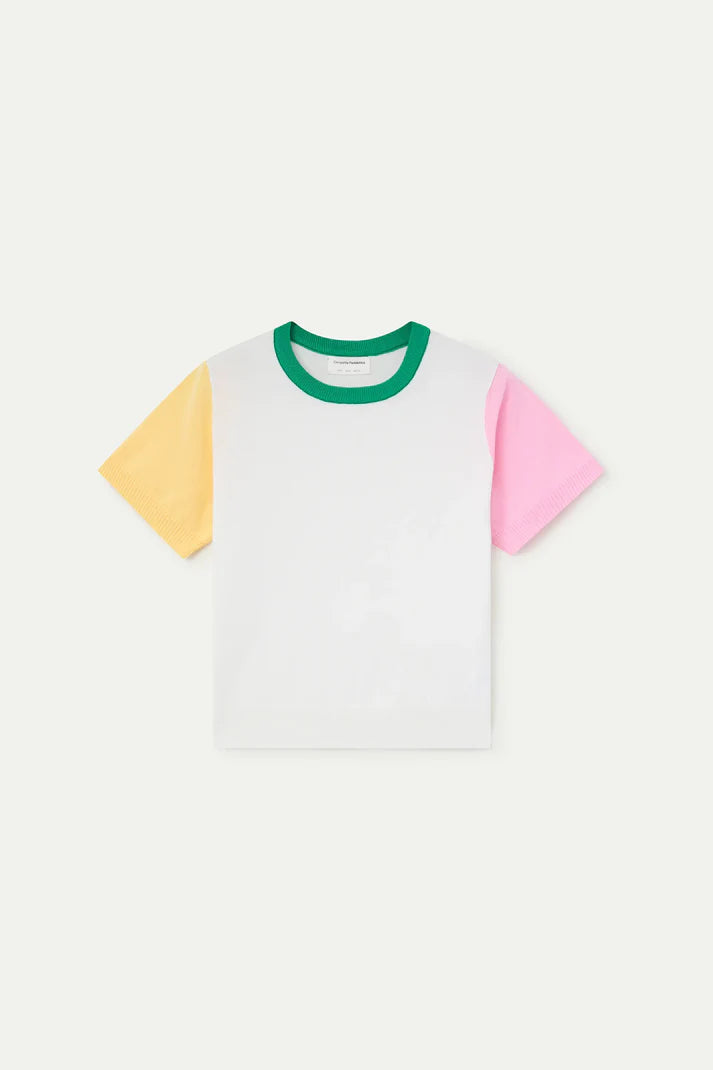 Knit Top with Multicolored Details