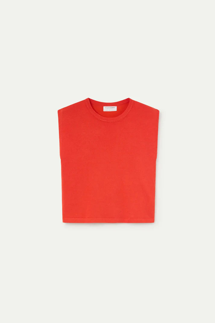 Soft Orange Knit Top