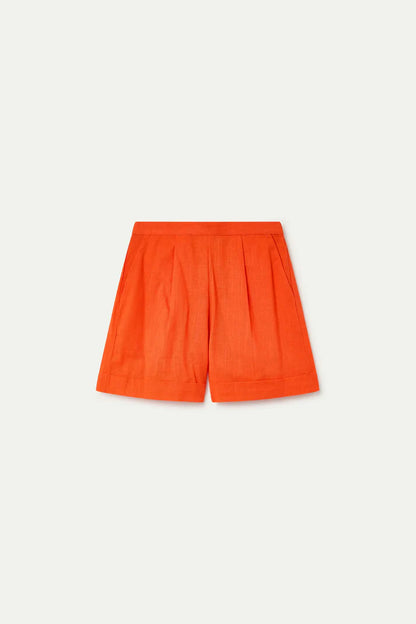Cotton Orange Shorts