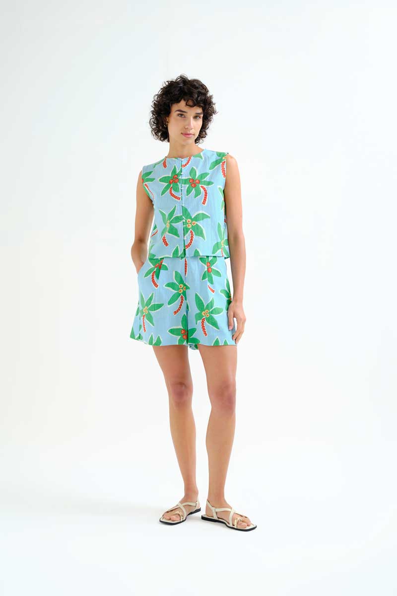 Big Coconut Print Shorts